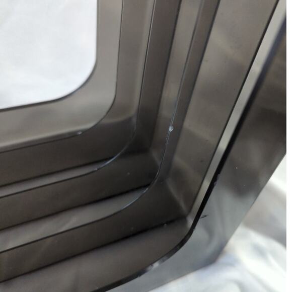 Vintage Gustavsberg Style LP Record Holder Gray Smoked Plastic Holds 40 Albums - Picture 1 of 7